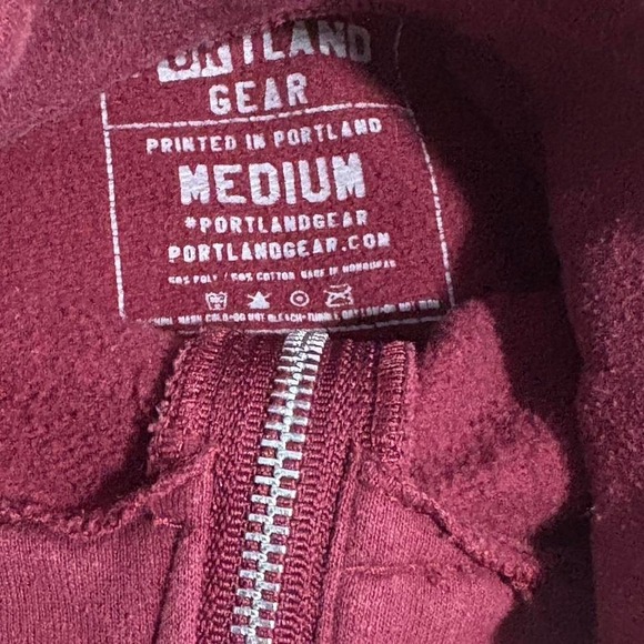 Maroon Portland Gear quarter zip sweatshirt - Picture 3 of 4